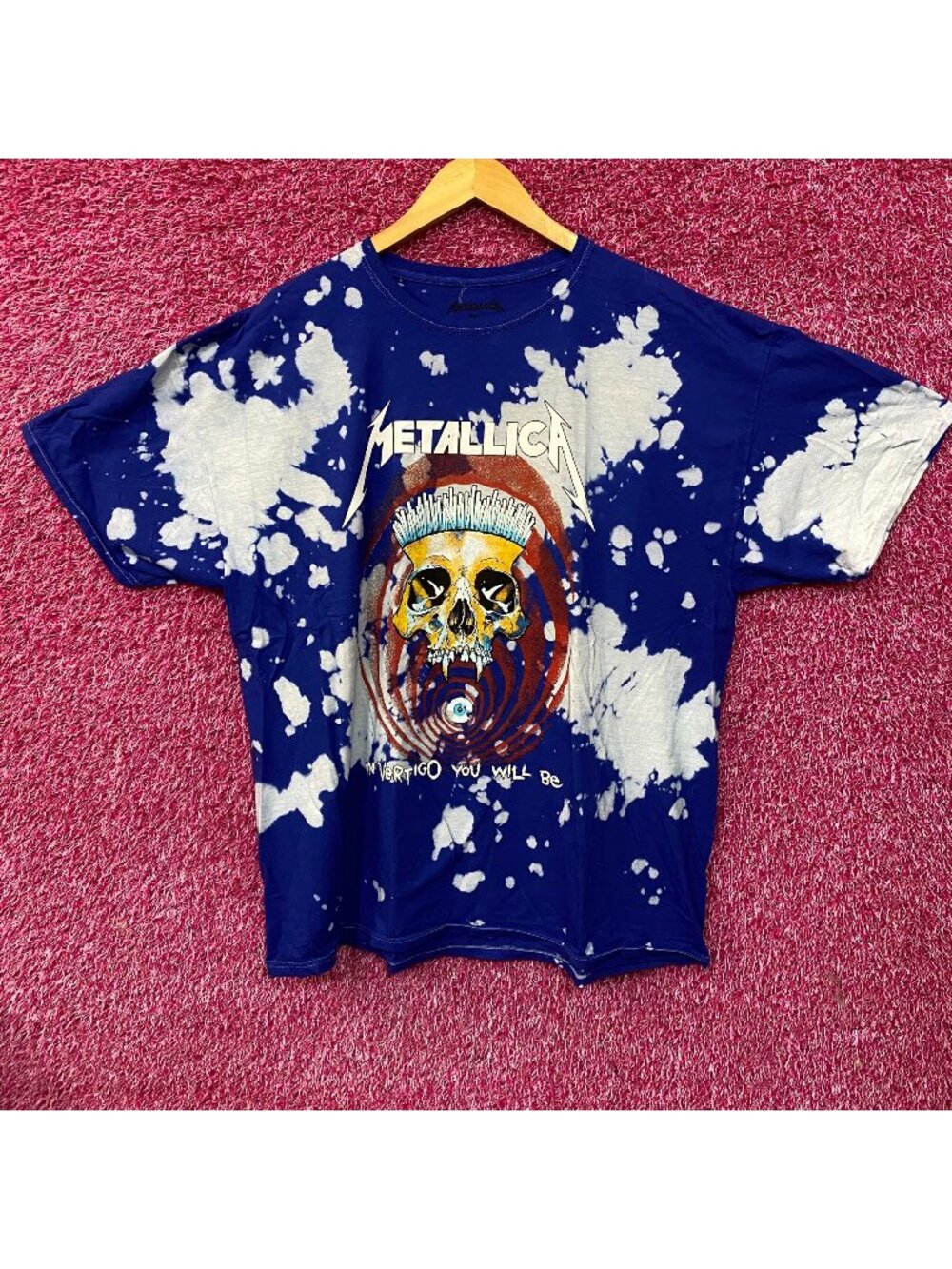 Metallica Vertigo You Will Be Rock Bleach Tie Dye T-Shirt XL